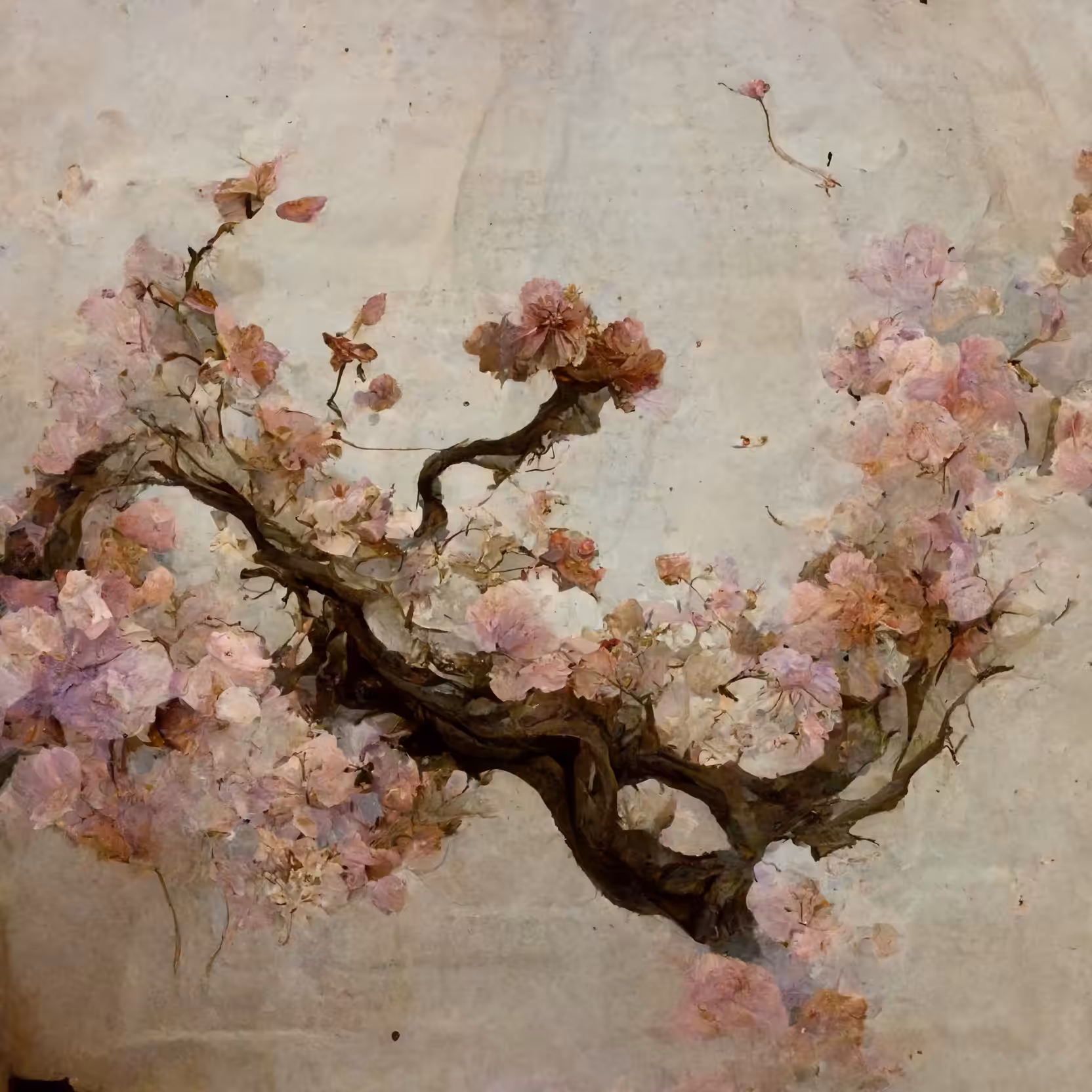japan Art: Sakura cherry trees