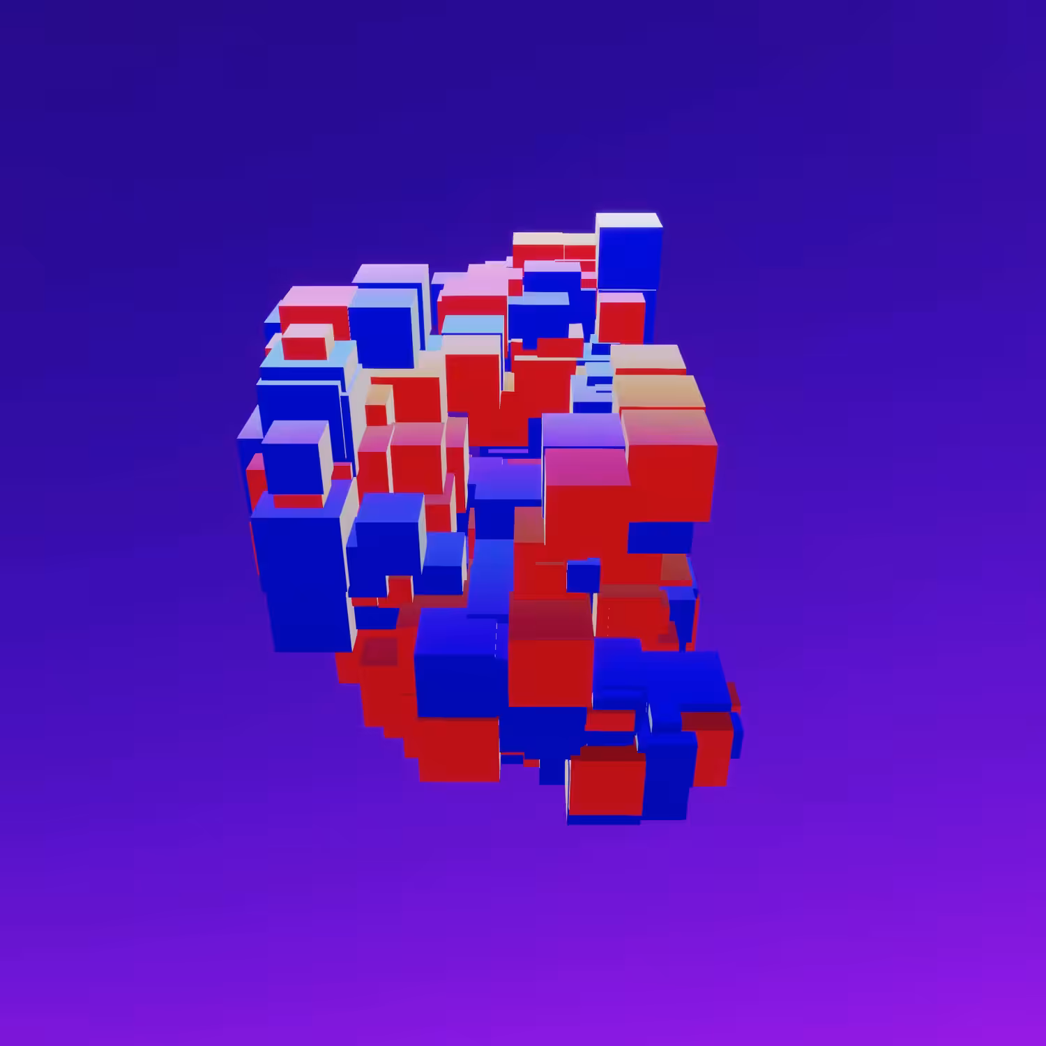 Iridescent Cubes #0014