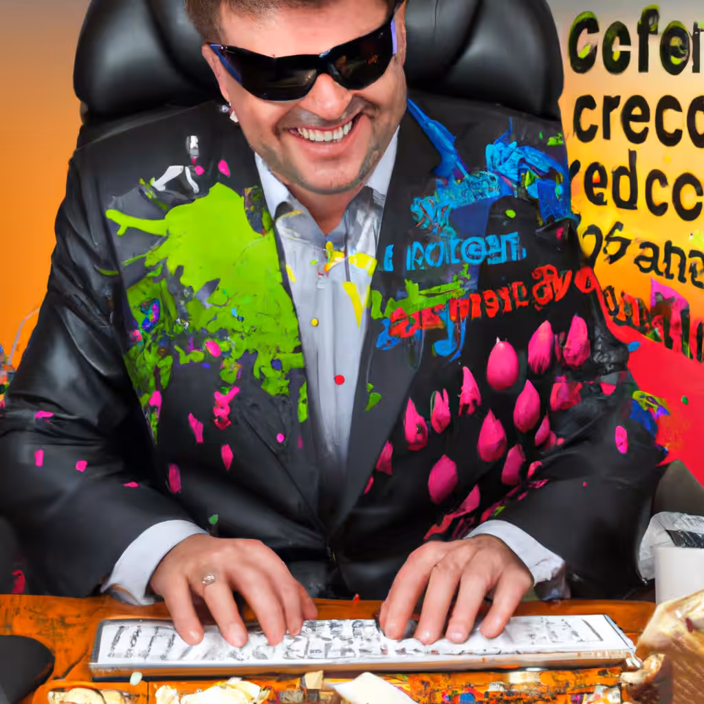 CEO Moneybags Swindling The Art World With Text