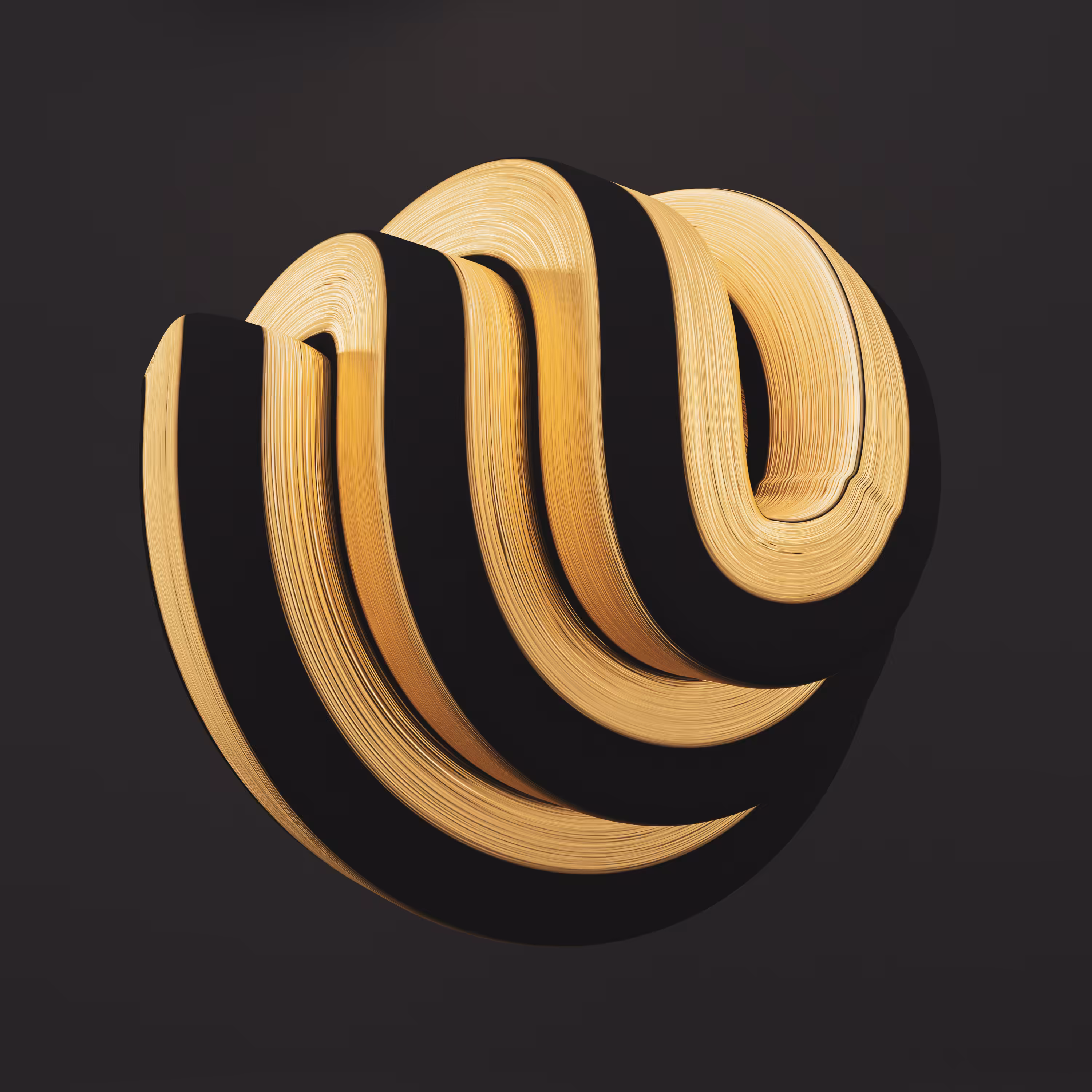 abstract gold and black