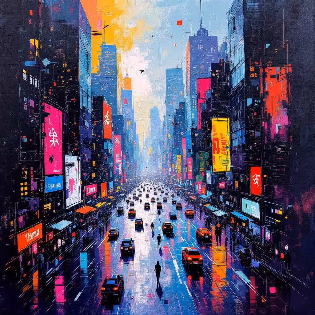 NightCafe Creations: Urban Lights 2