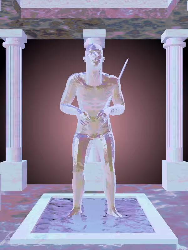 HeavenComputer: The Fragmented Old Shimmery Violet Garden Man #7259
