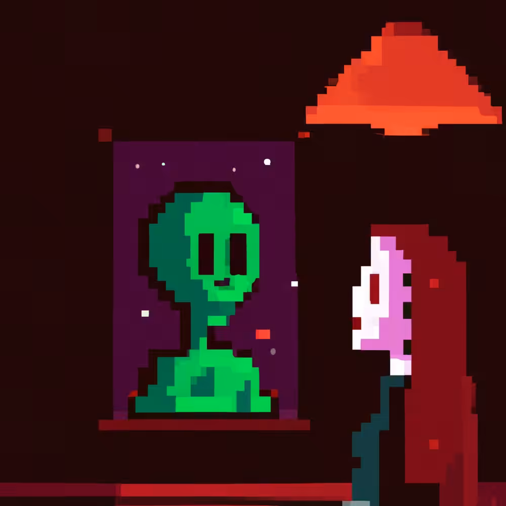 Mona Lisa Meets an Alien in a Bar #14: Wayfaring Stranger