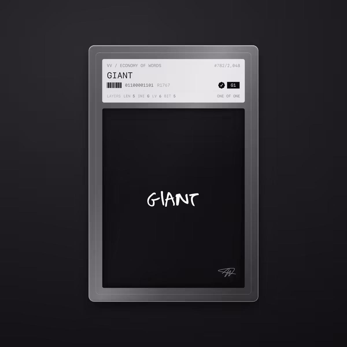 Economy of Words: GIANT · #782