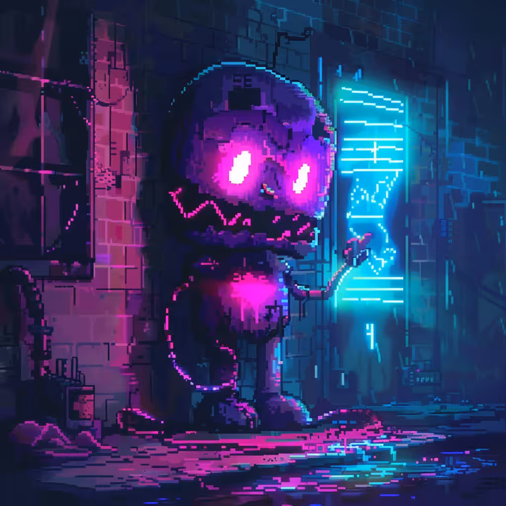 Neon Lamp Monsters on Base #10
