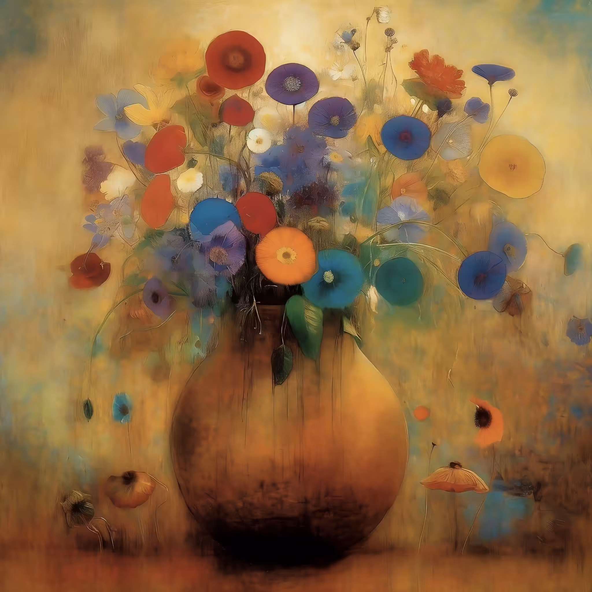 Vase with flowers 