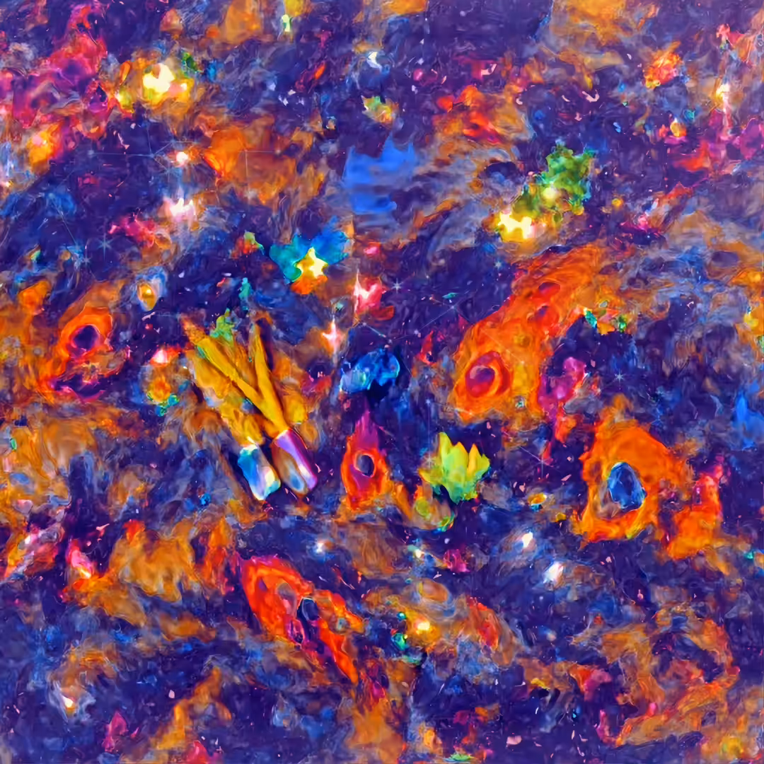 AI Imagines #1: Colors of the Cosmos