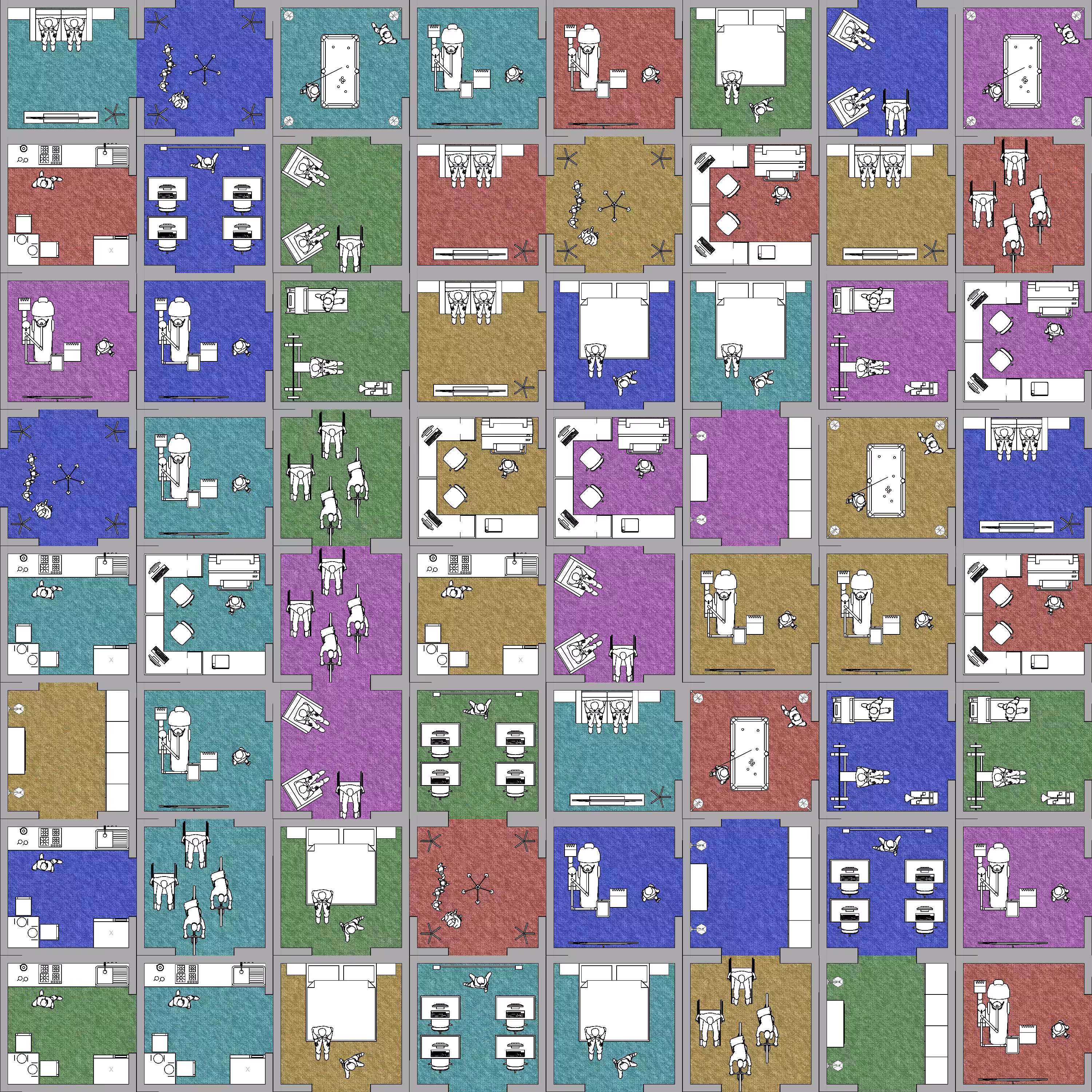 Harlequin block building #20