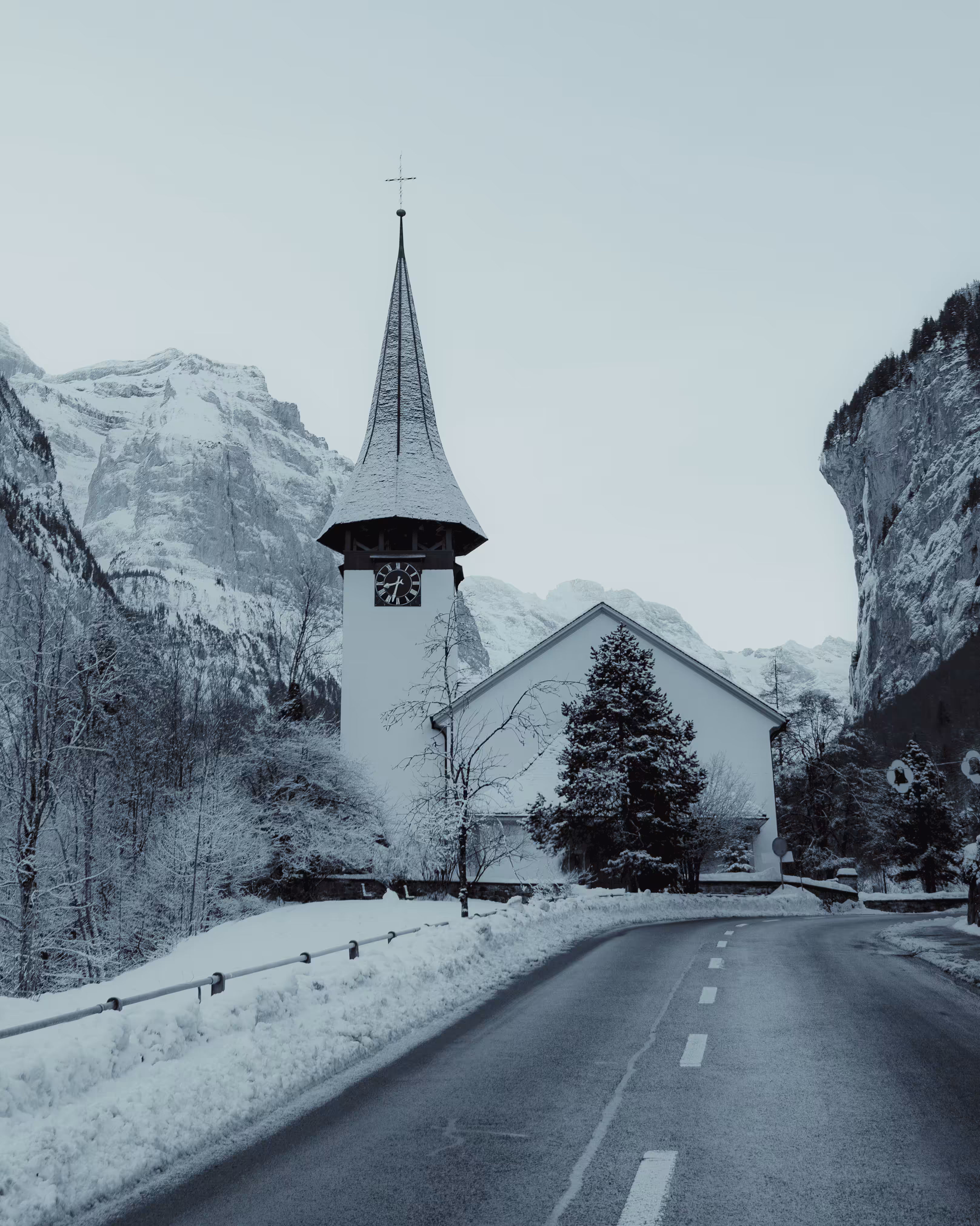 Lauterbrunnen Winter Chapel