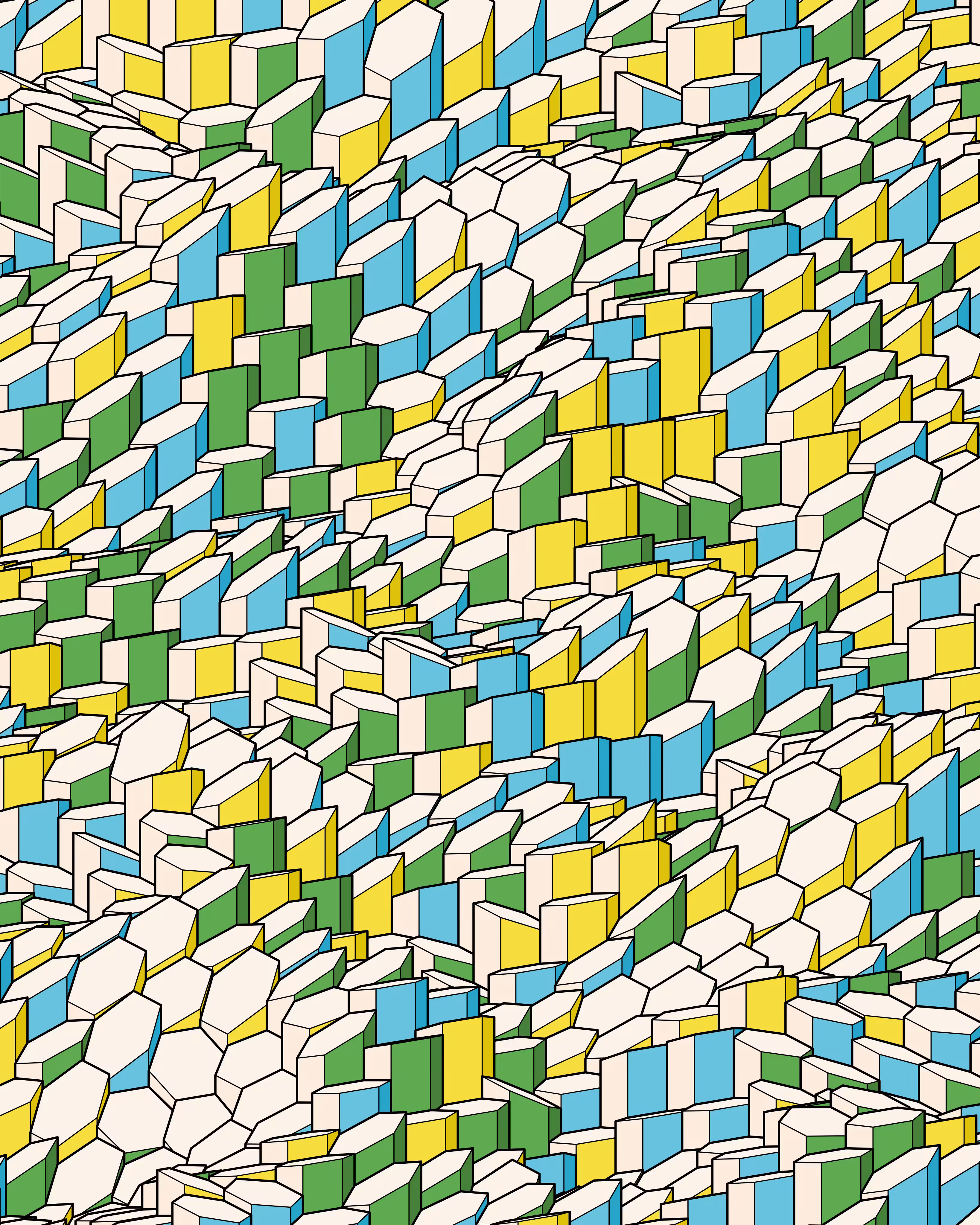 Hexagones Landscape #344