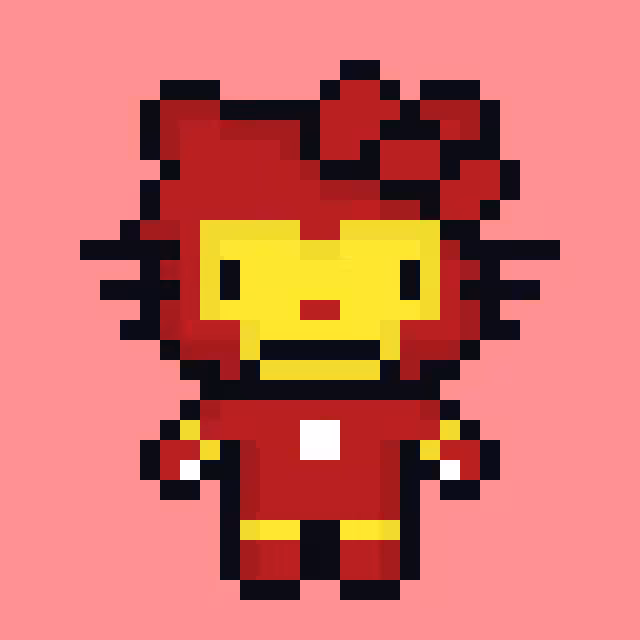 Henllo Kitty Irongirl #004