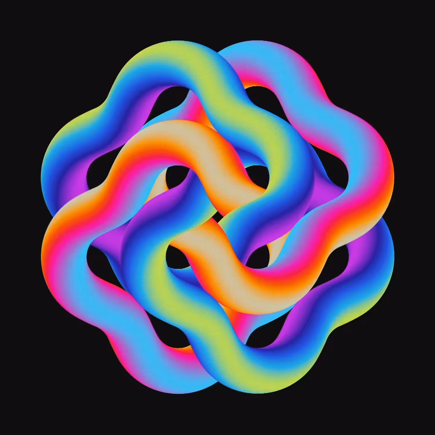 Quatrefoil 2 Black - 1/1 (Animated)