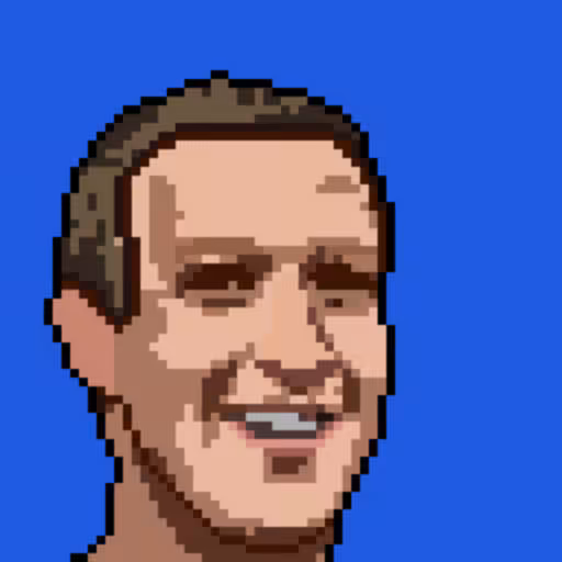 Artificial Intelligence Art AIA: PopMask #71 - Crypto Mark Zuckerberg 1