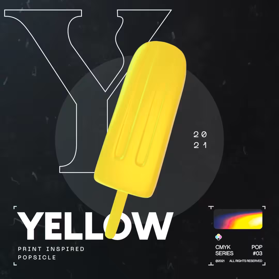🍌 YELLOW - CMYK SERIES Pop #03