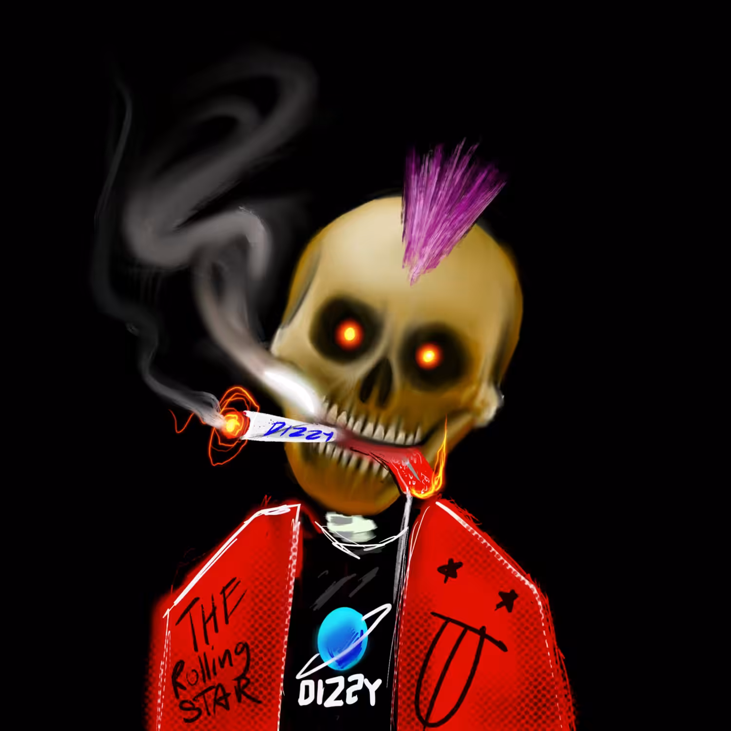 Skull punk#96 The rolling star