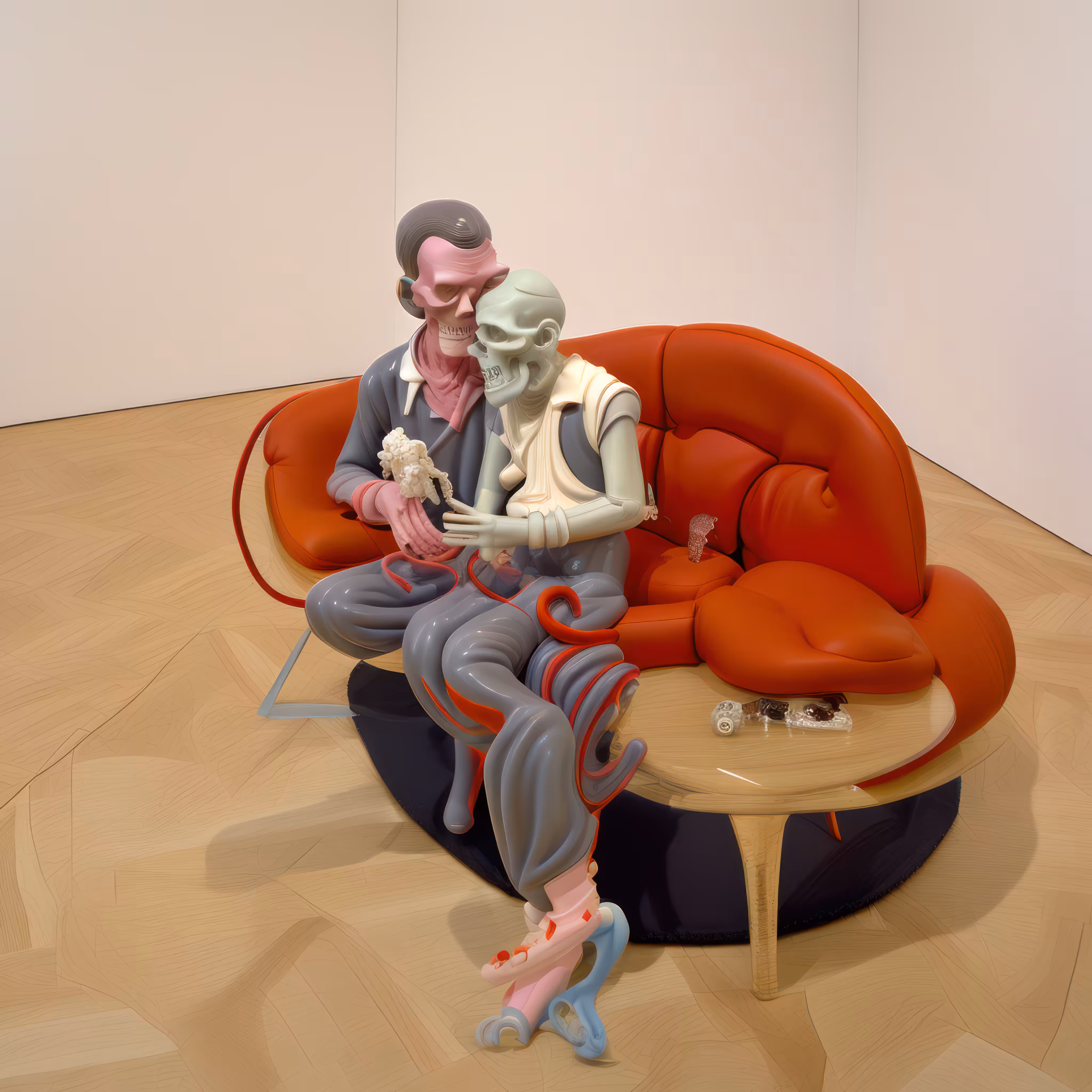 Portrait of Lucian Freud (on Orange Couch), 1965, after Bacon