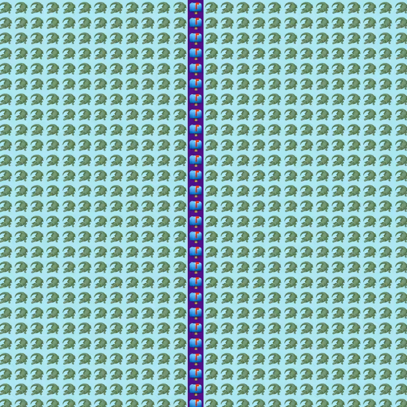 Elementary Cellular Emoji Automata #291
