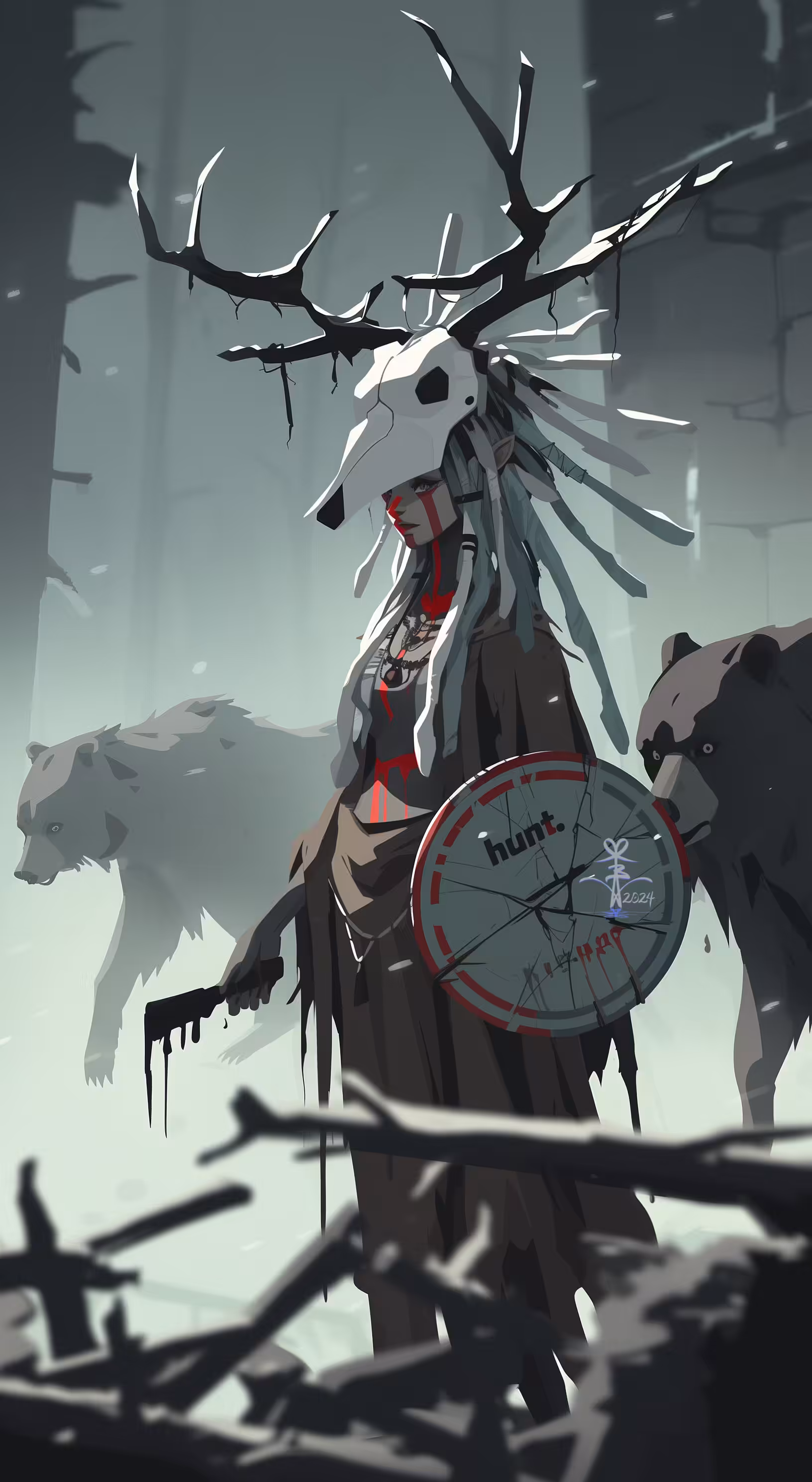 Hunt in the Shadows: Antlered Guardian