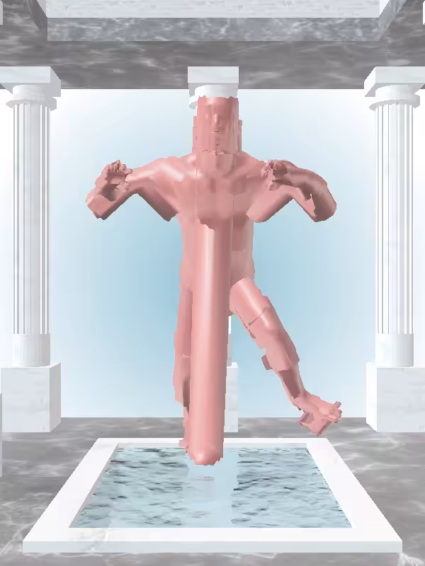 HeavenComputer: The Treading Water Sealwax Red Man #7616