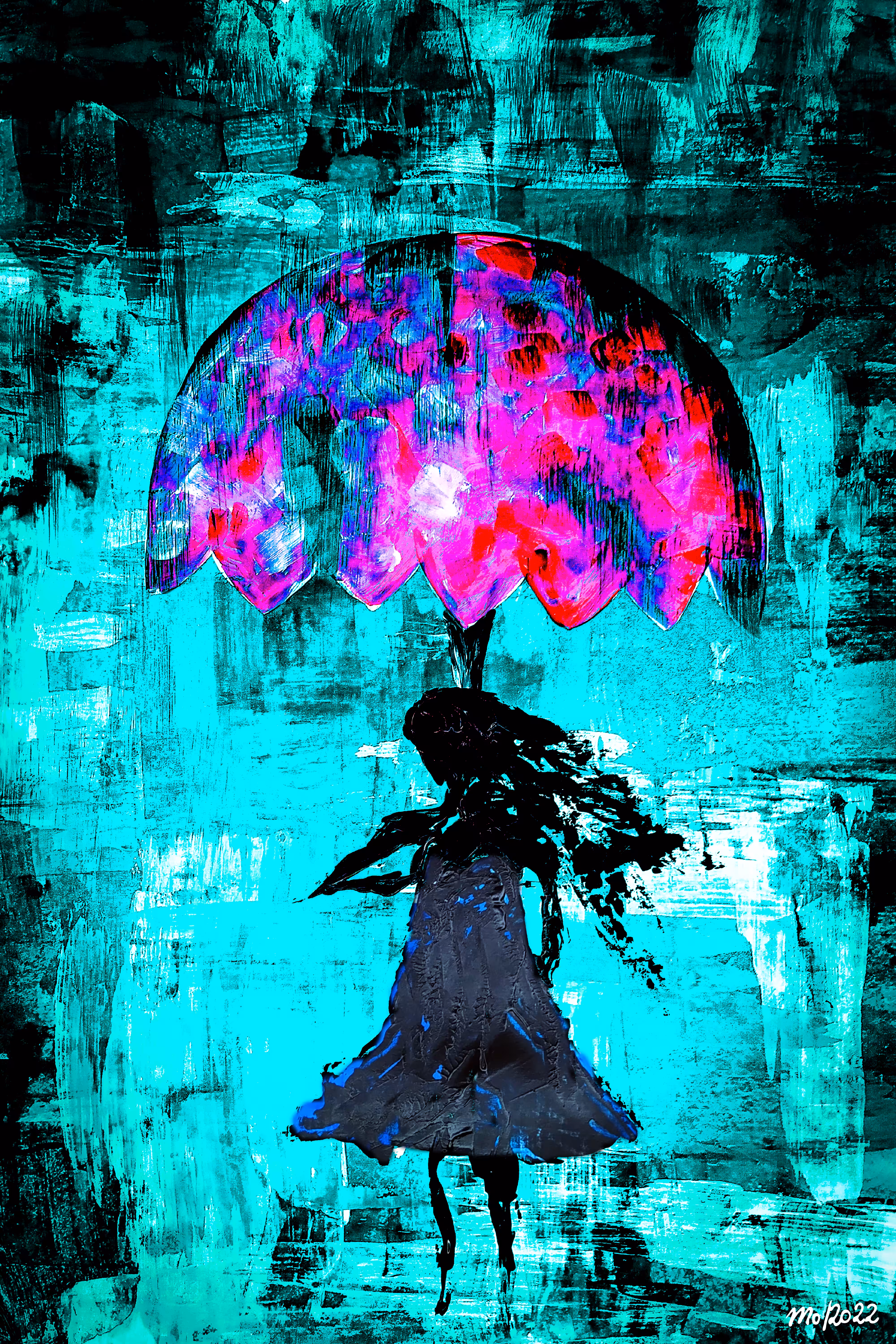 Girl in the Neon Rain