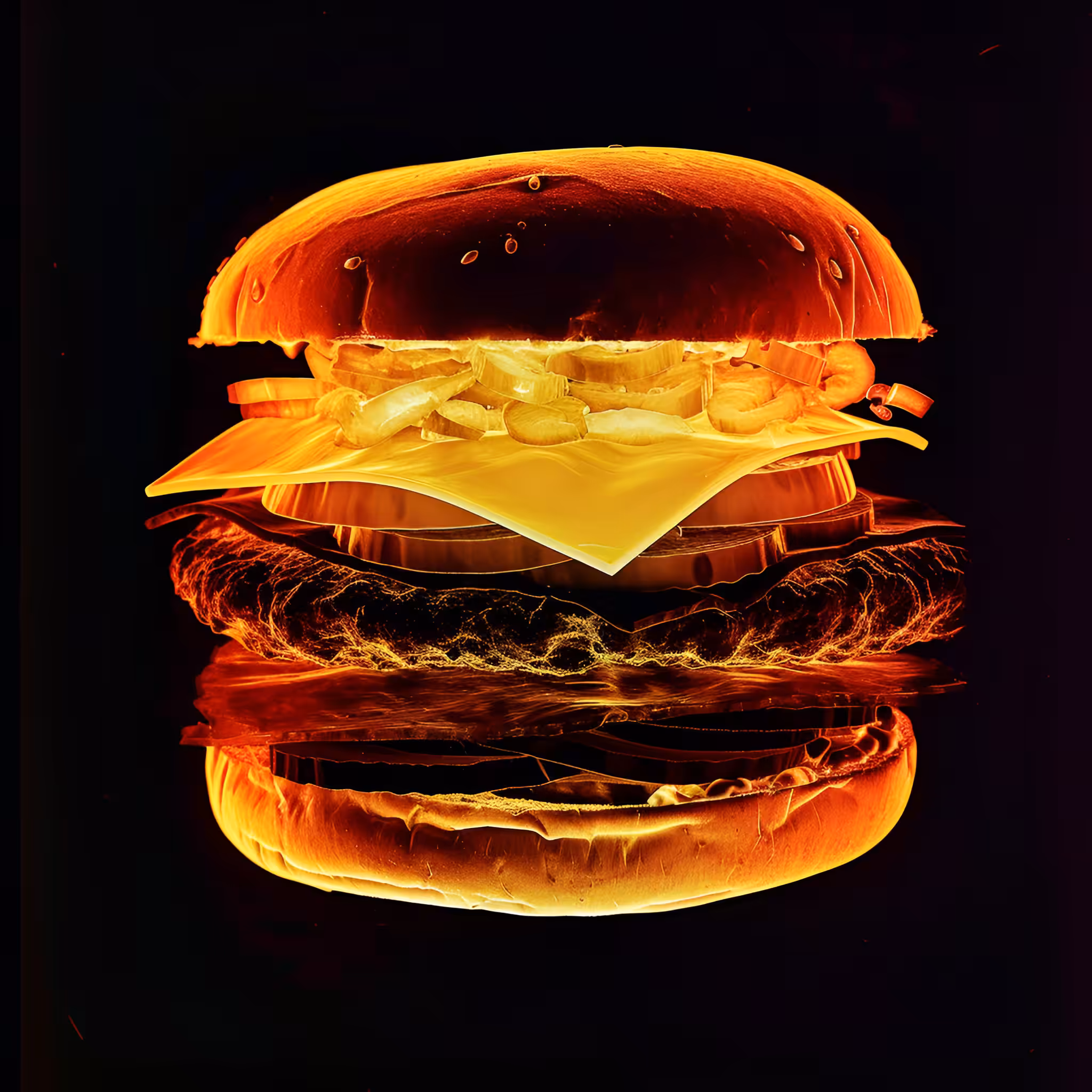cheeseburger (x-ray)