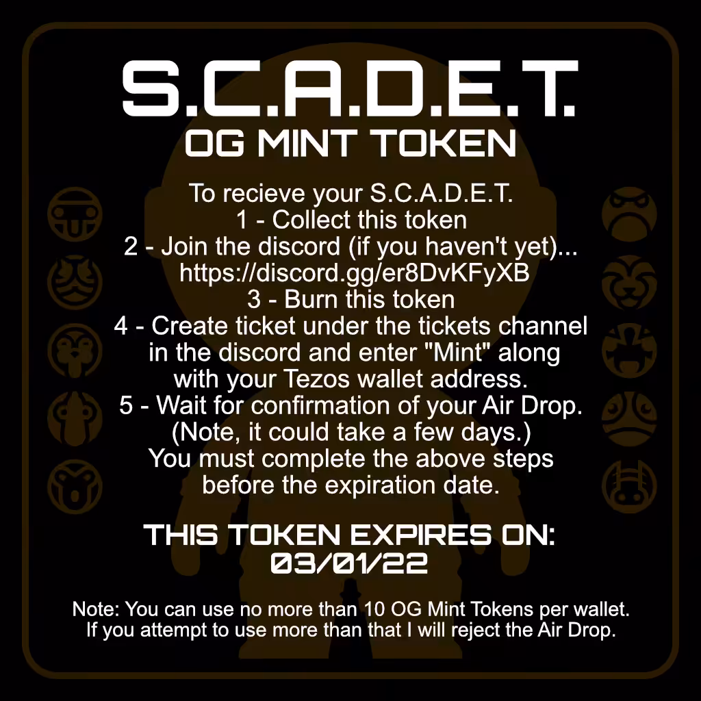 S.C.A.D.E.T OG Mint Token