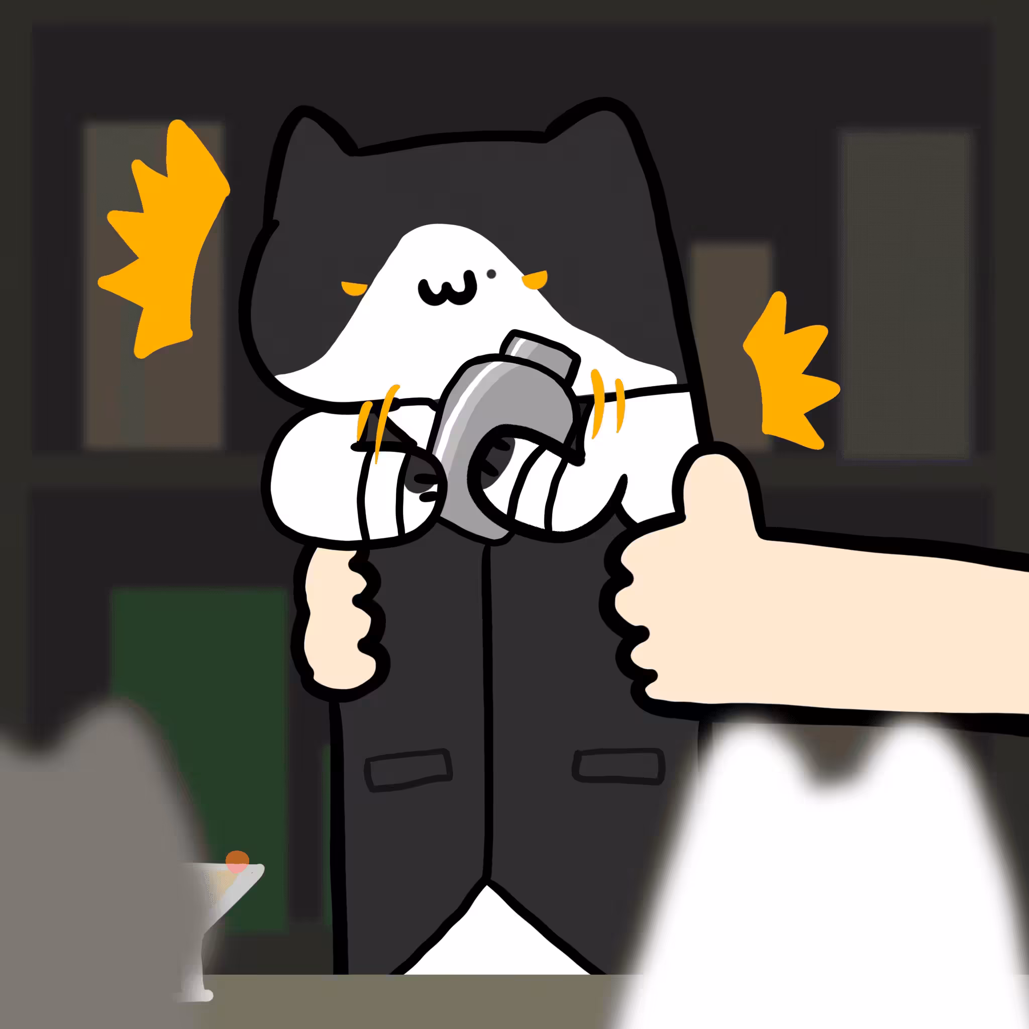 long long bartender cat #228