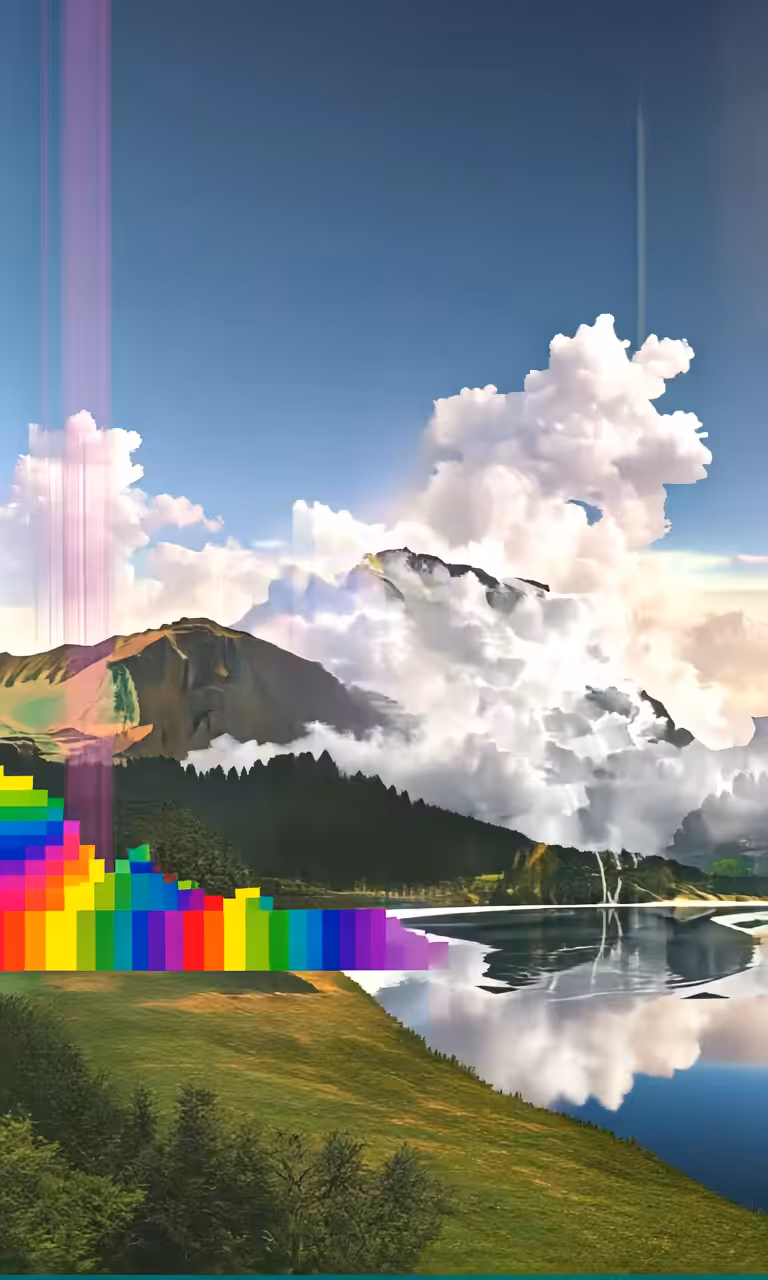 making a rainbow