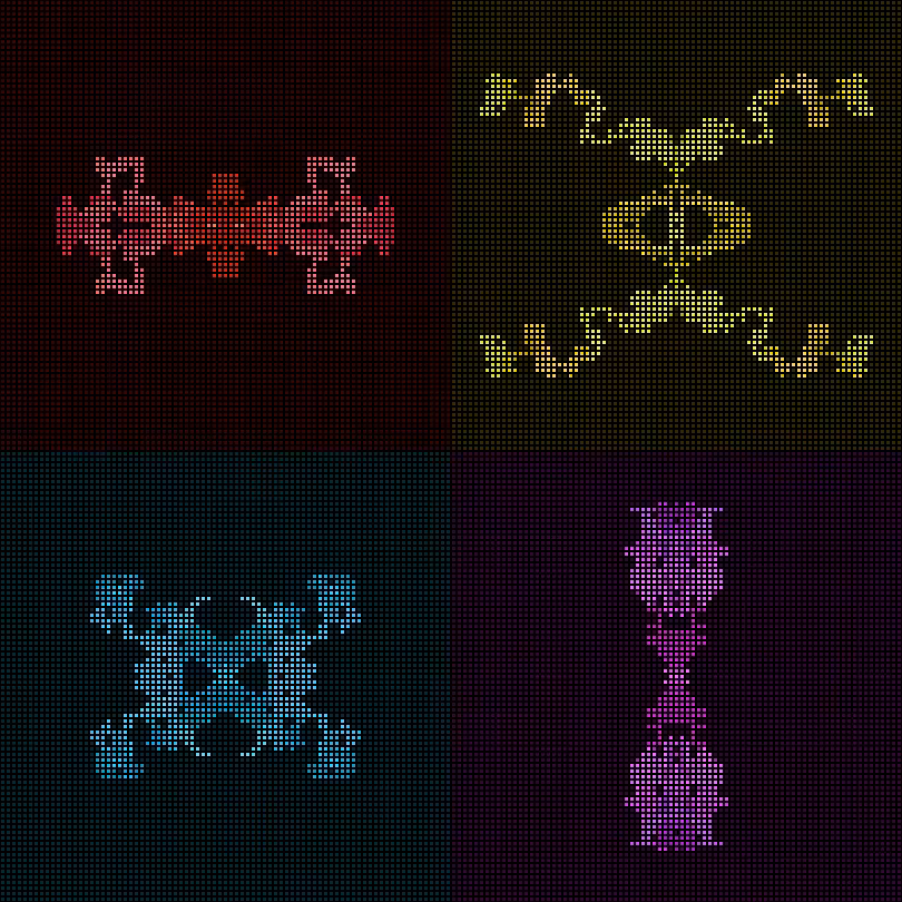 Dither Creatures 2x2 #14