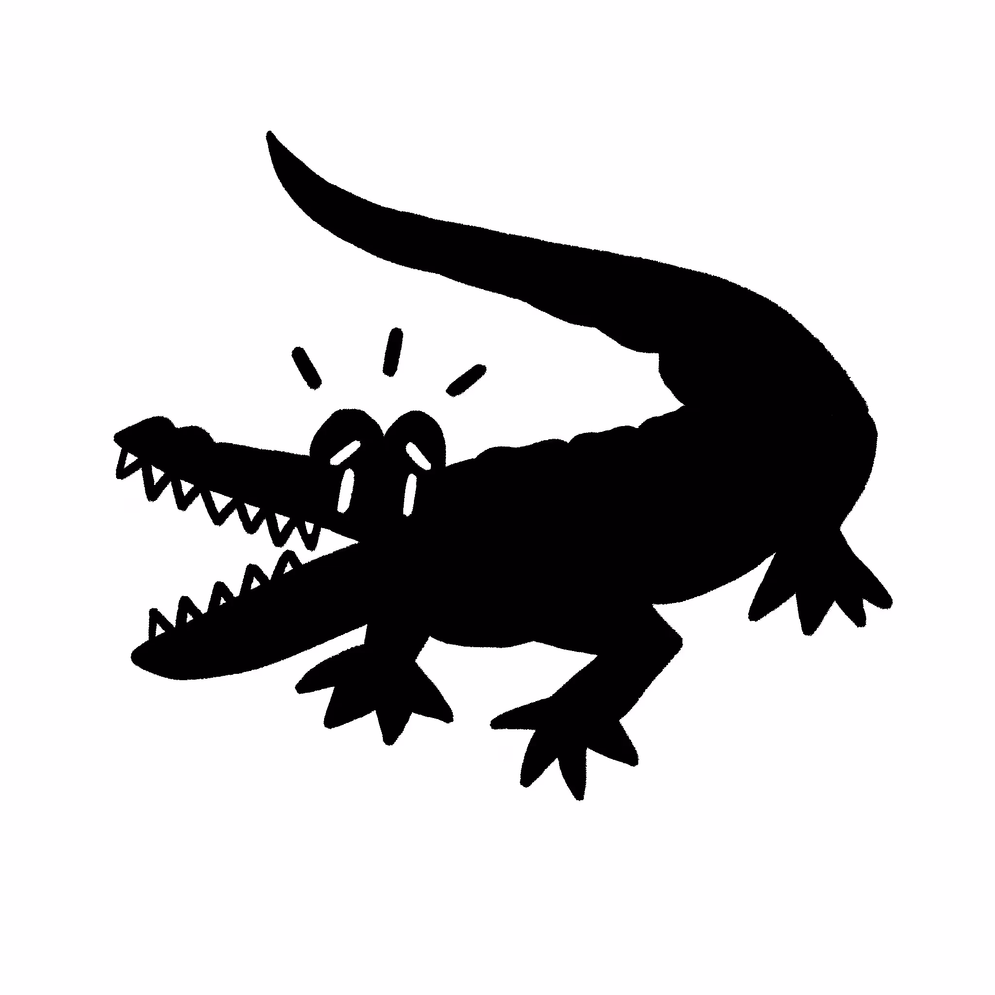 Scared Crocodile