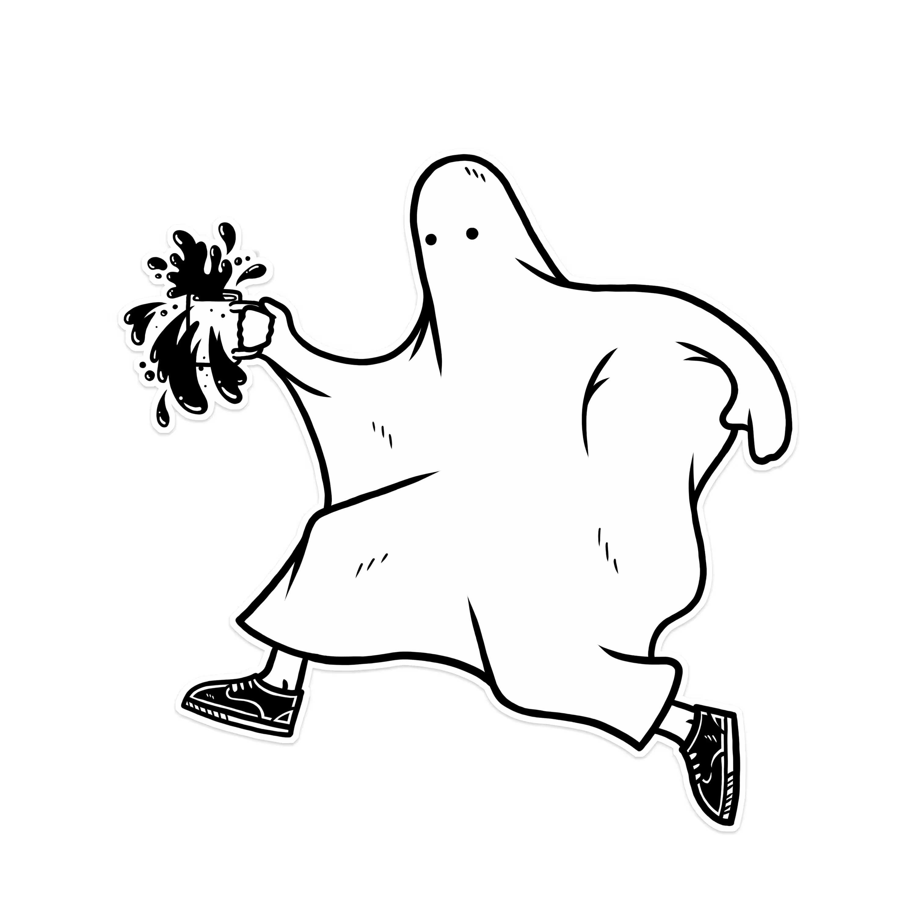 Ghostie With Coffee