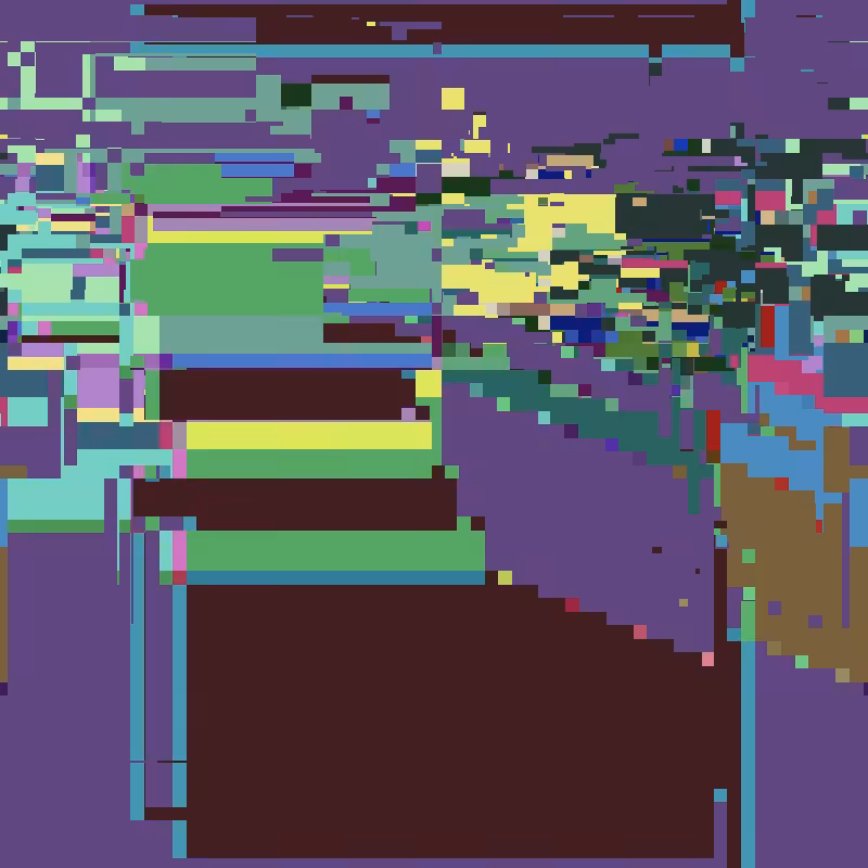 Cascade automata, pixel nature #17