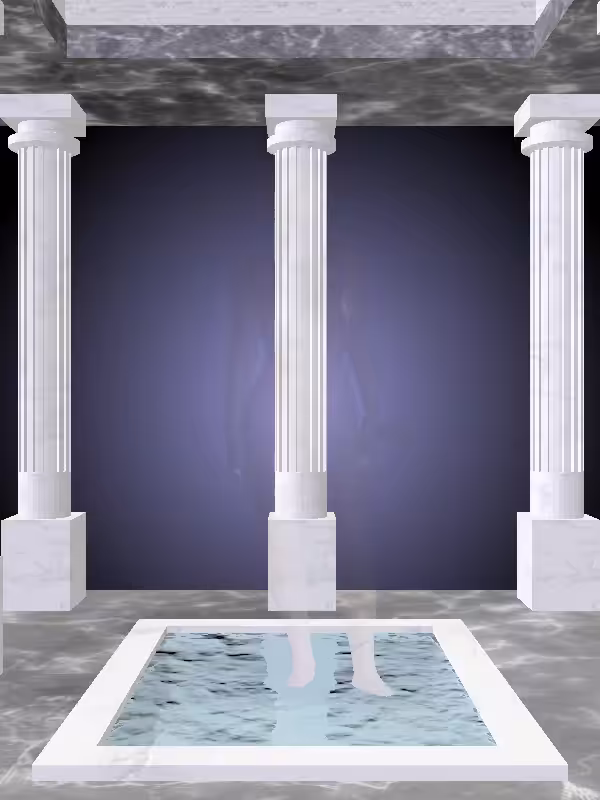 HeavenComputer: The Fading Plotting Peach Halo Woman #7609