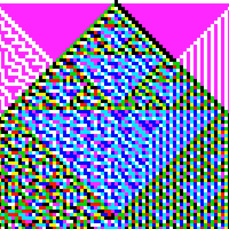 RGB Elementary Cellular Automaton #974
