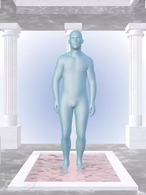 HeavenComputer: The Jumping Aqua Green Man #6467