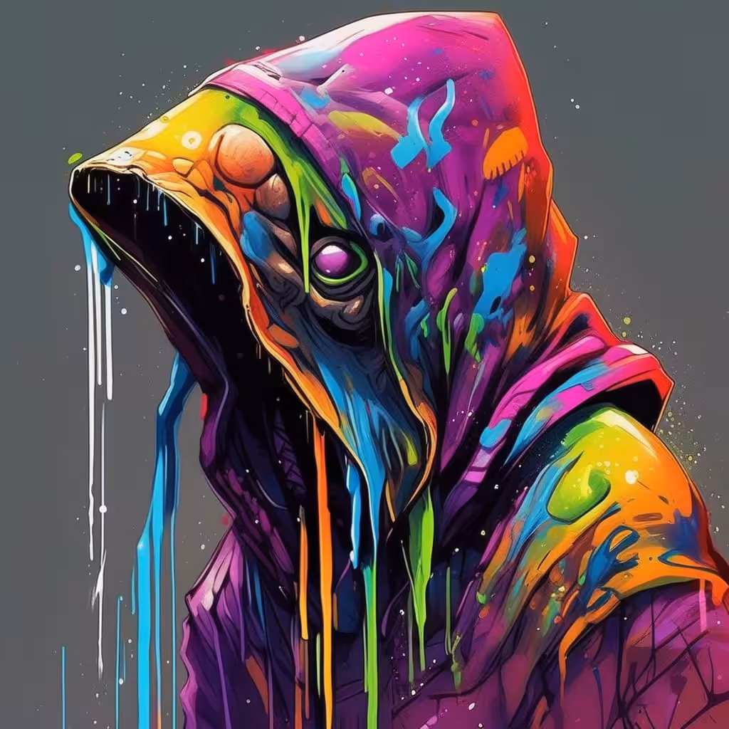 Hooded alien creature 23