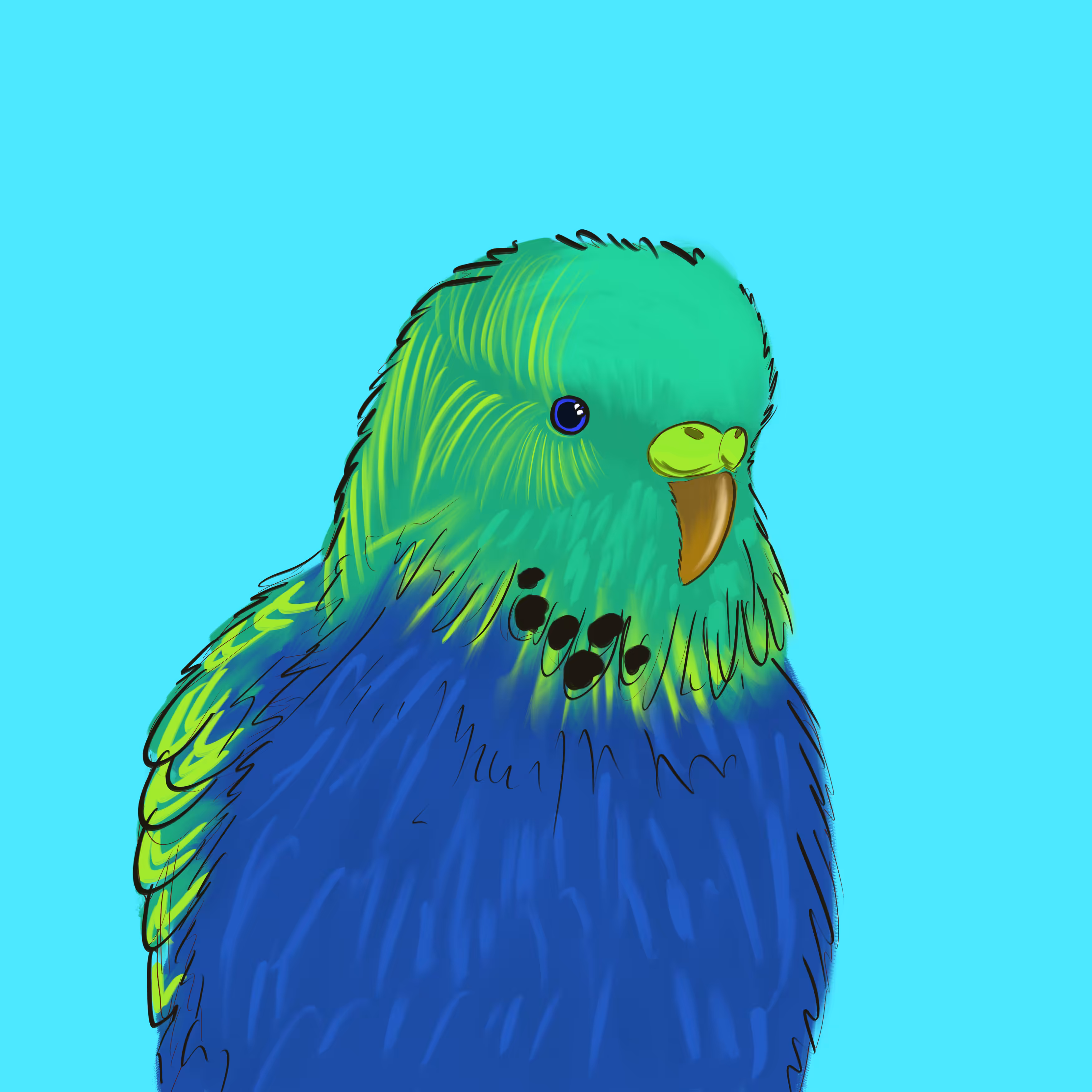 Neon Parrot #8
