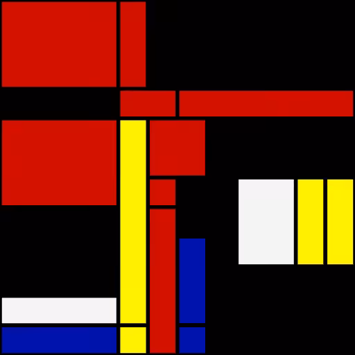 Mondrian Ticket  #15