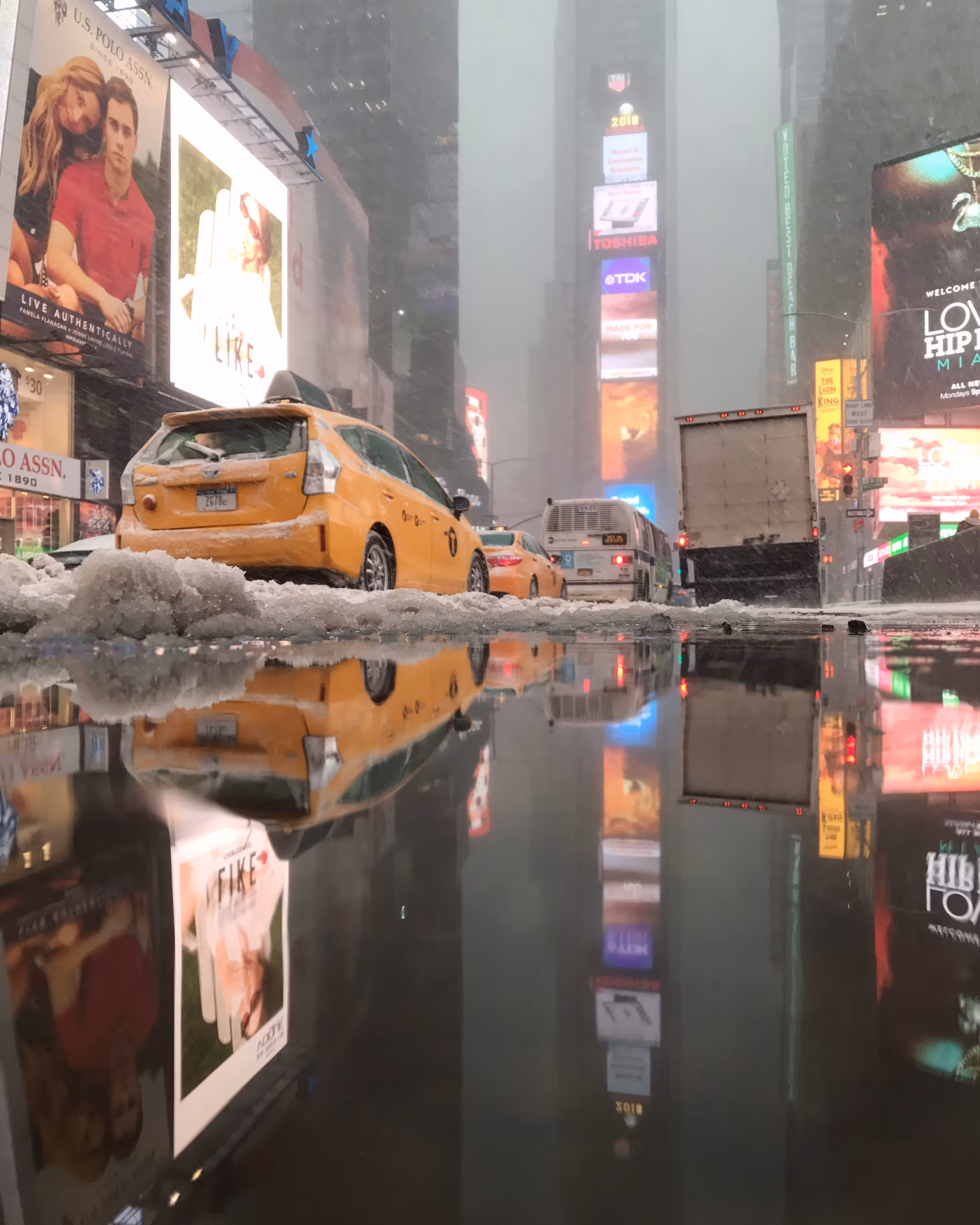 A New York City Snow Storm.