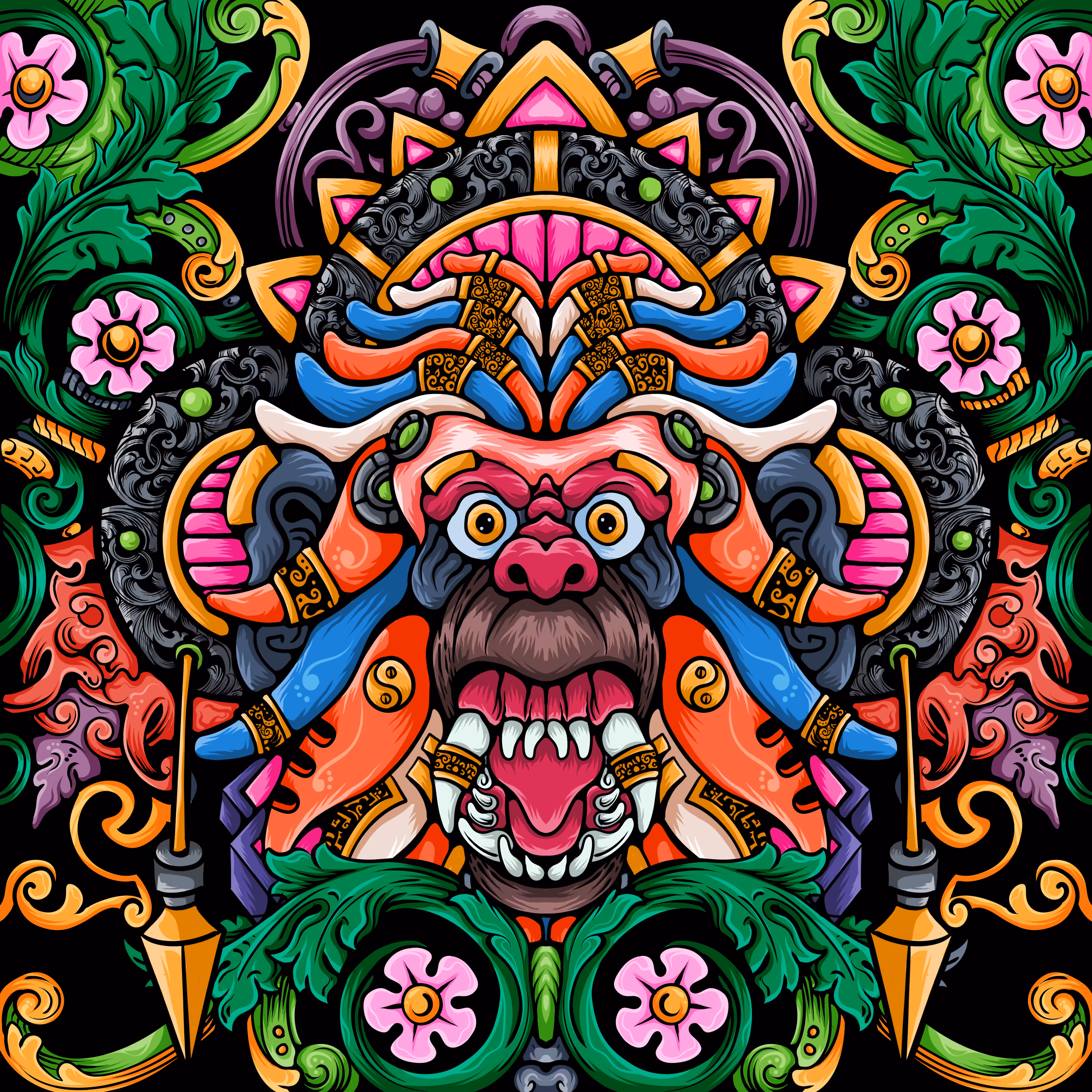 COLORFULL BABOON