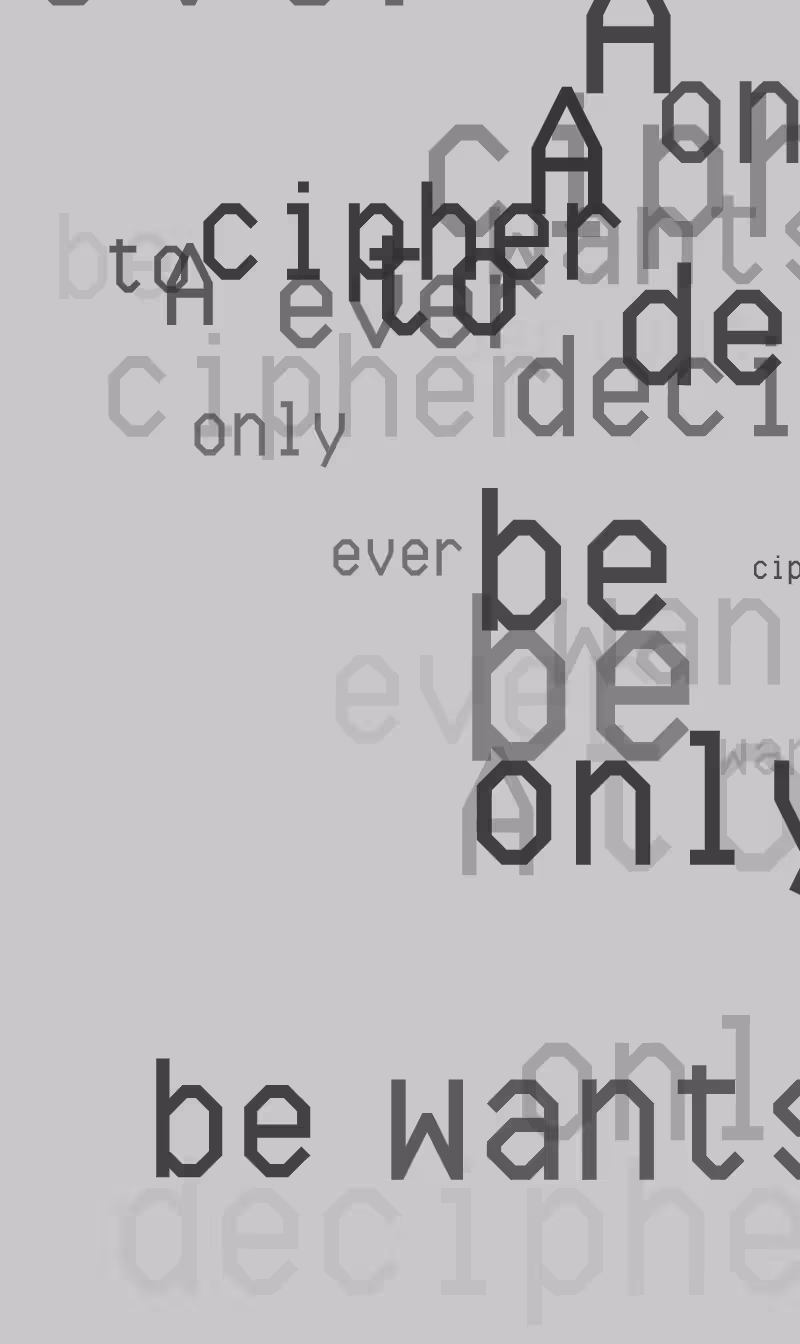 CRYPTIC POEMS #15 | AOLS #117