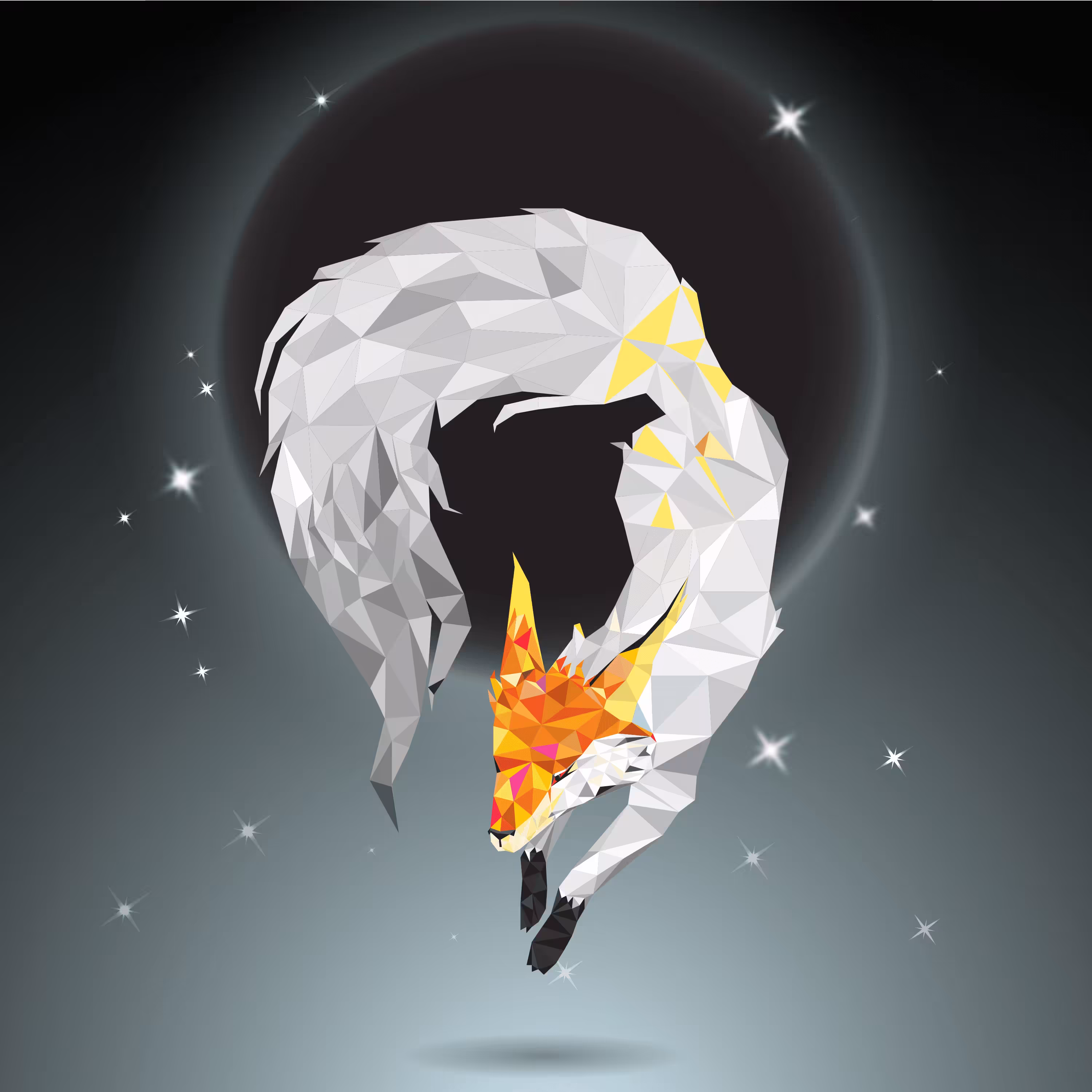 Tail#06-Black Onyx tail protects the mind from the negative fields.