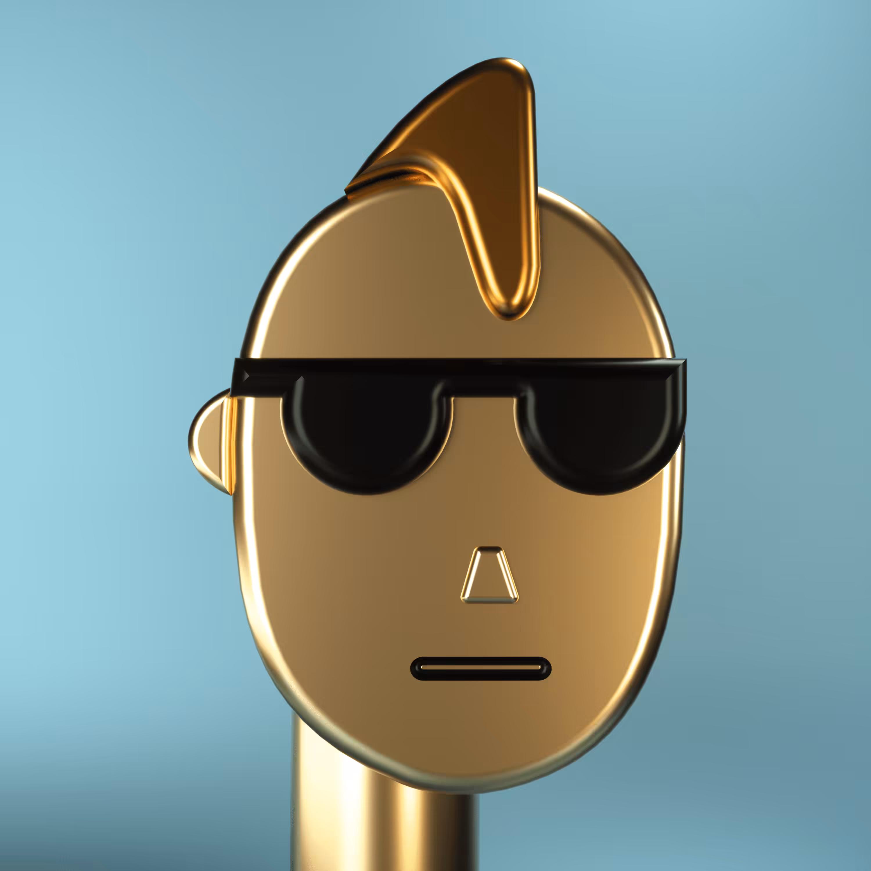 3D Chrome Punks: 3D Chrome Punk #0013