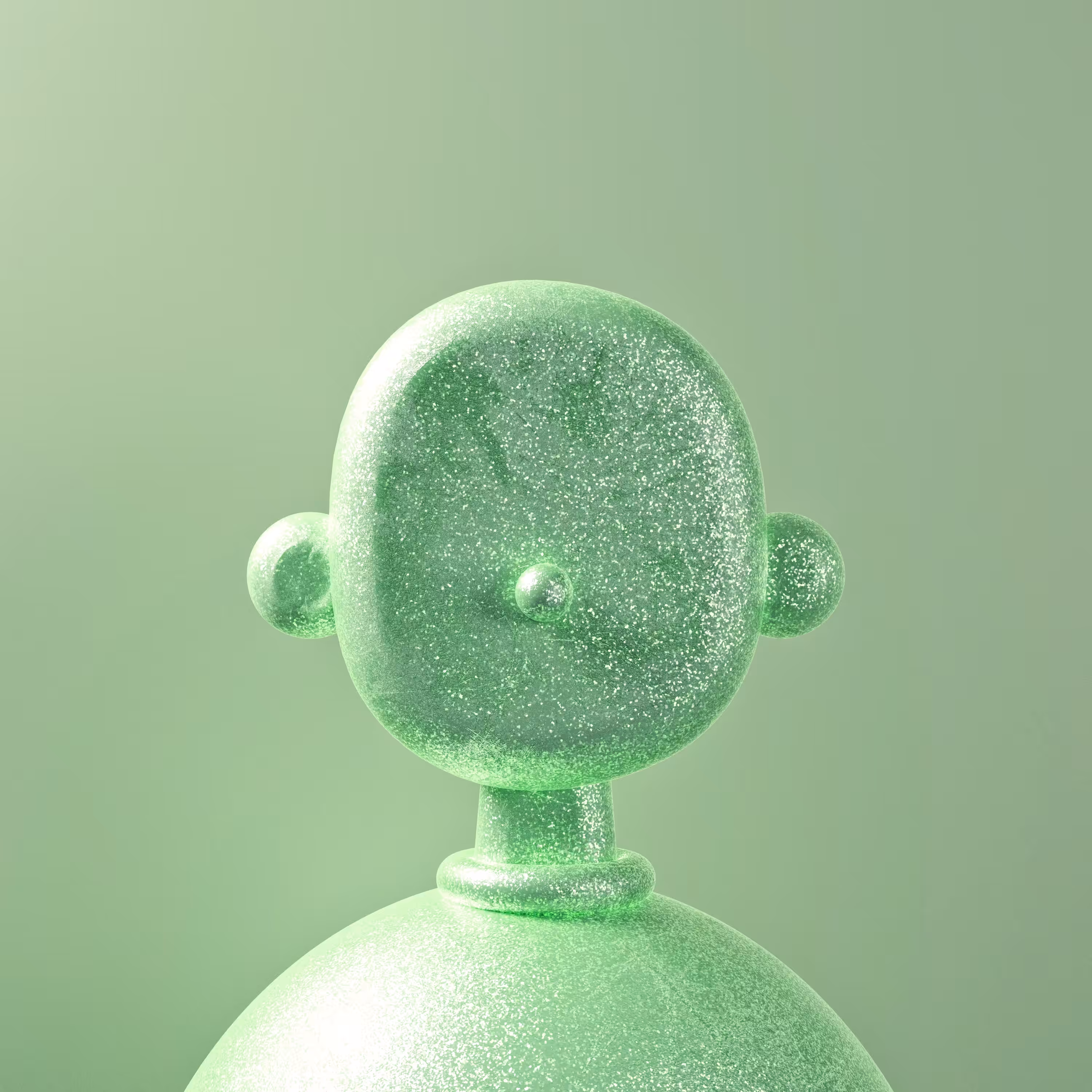 Radioactive Glimmer Toy Face