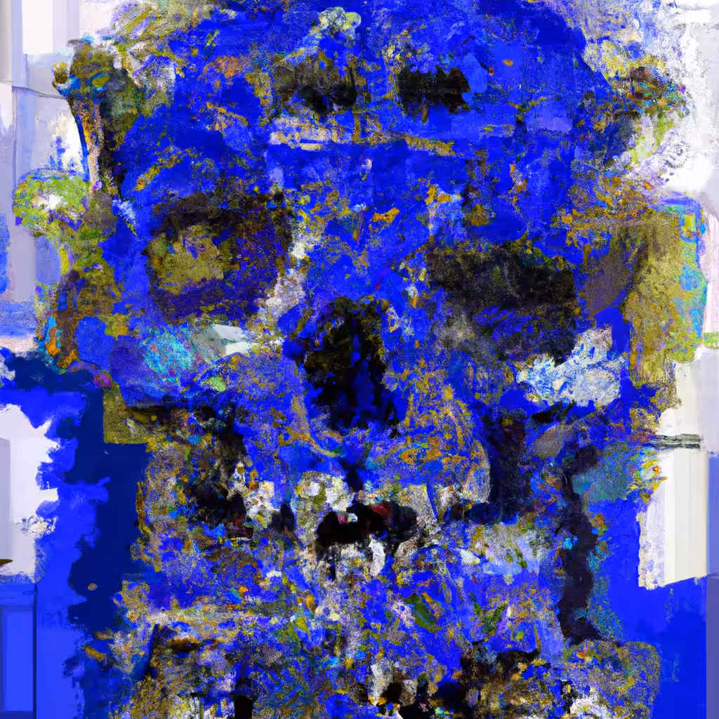 Blue paint