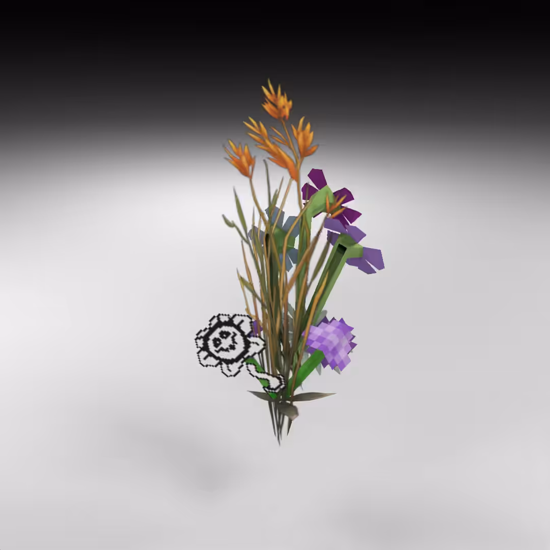 Hand-hacked Bouquet 50