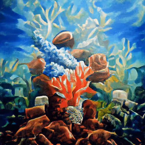 NFT Cryptodraw: Coral Reef