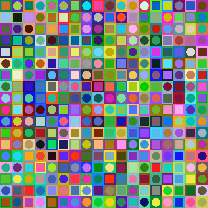 Square Dot Composition #225
