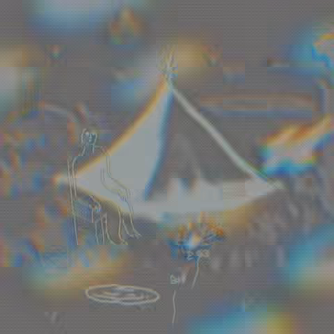 camp and fire