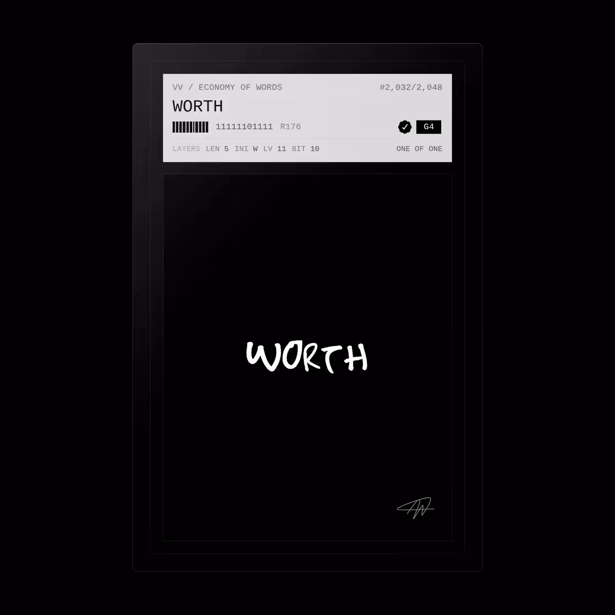 WORTH · #2032